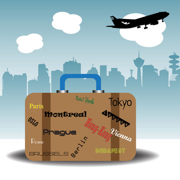 Traveling suitcase