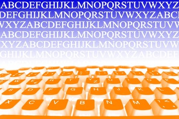 Obraz premium Abstraction with keyboard