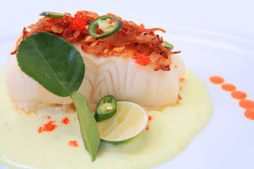 white fish meat