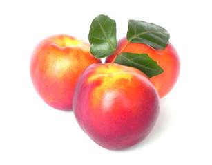 Ripe peaches.