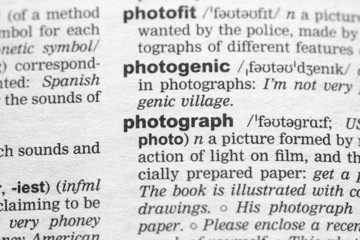 Photograph Vocabulary Text