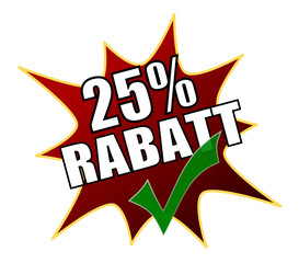 25% Rabatt