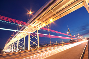 highway under the bridge in macau