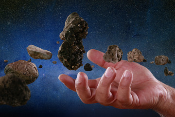Asteroids at hand