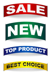 Fototapeta premium Collection of Labels