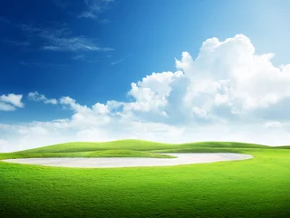 Fensteraufkleber golf field © Iakov Kalinin