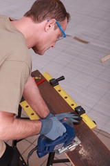 woodworker working