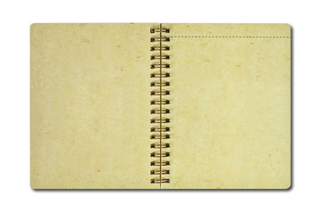 Brown recycle paper notebook