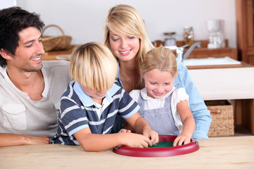 parents playing with their kids