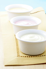 Fototapeta na wymiar delicious fresh yogurt