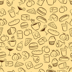 seamless food and drink background