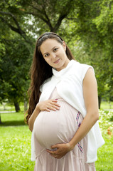 Pregnant Young Woman smile