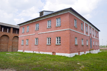 Старые дома в центре города Коломна.