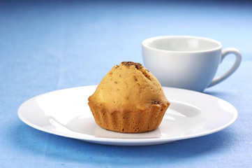 Cupcake on plate