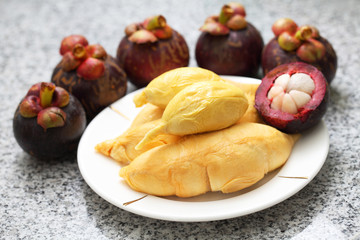 Durian And Mangosteen