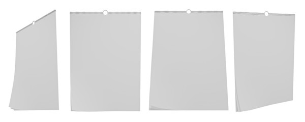 Four View wall calendar blank