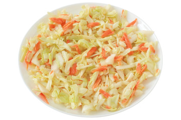 Salad cabbage with carrot