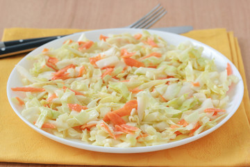 Salad cabbage with carrot