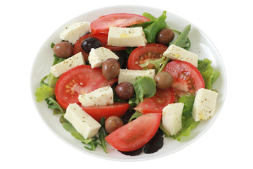 Salad with mozzarella