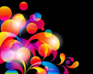 Abstract background with bright elements.