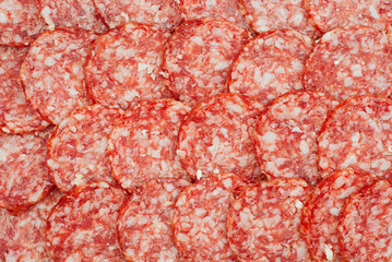 background of salami