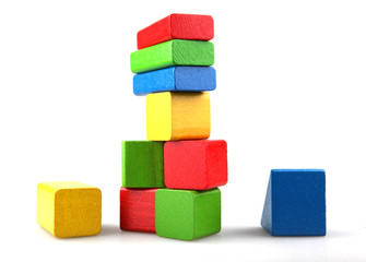 Wooden building blocks