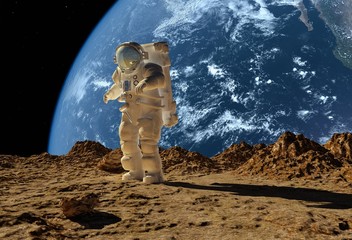 Obrazy na Szkle  Astronauta