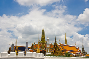 top part of grand palace Bangkok Thailand