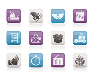 Shipping and logistic icons - vector icon set