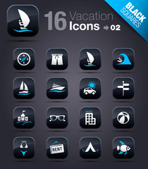 Black Squares - Vacation icons