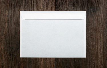 white envelope on a dark background