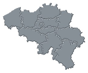 Map of Belgium