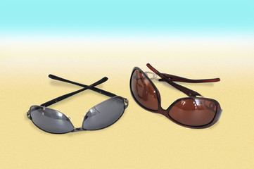 Two pairs of sunglasses