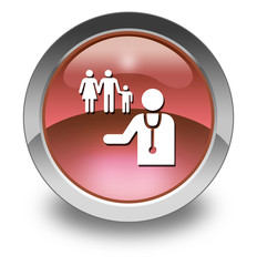 Red Glossy Pictogram 