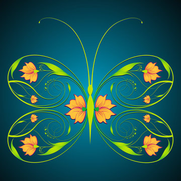 Floral Butterfly