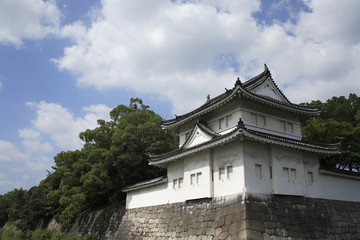 Fototapeta na wymiar Corner wieżyczka Nijo Castle