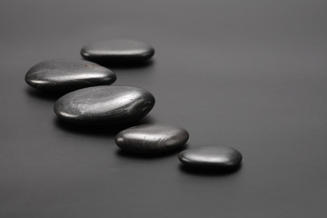 black stones