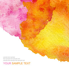 Abstract watercolor painted background