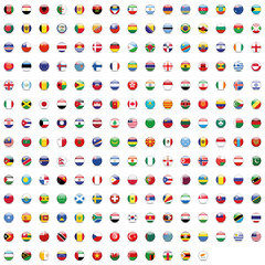 World Button Flag Mix