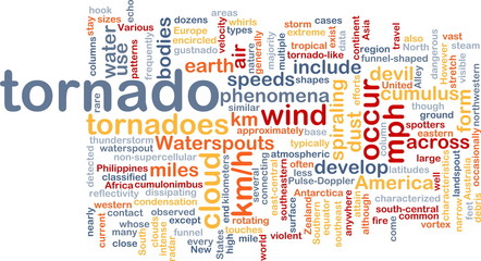 Tornado storm background concept