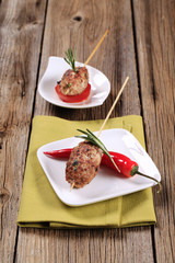 Minced meat kebabs