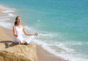 Fototapeta na wymiar medytacja joga
