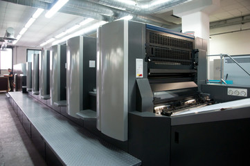 Press printing - Offset machine - obrazy, fototapety, plakaty