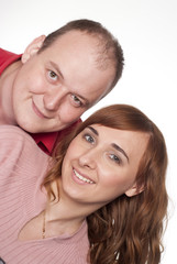 beautiful family smiling