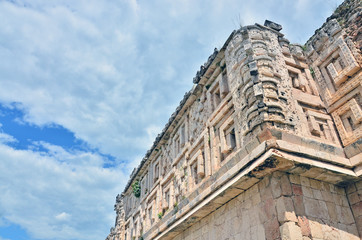 Mayan ruins - Uxmal, Mexico - detail