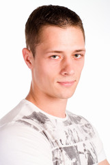 Fototapeta premium nice boy stands