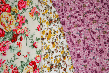 Floral textile background