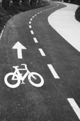 Fototapeta premium pista ciclabile a dublino
