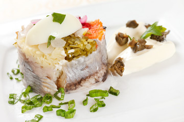 herring with vegetables