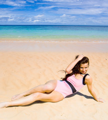 Fototapeta premium Relaxing on a Beach